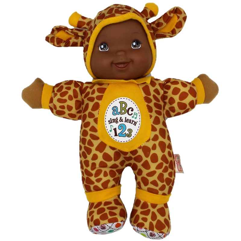 Goldberger Baby's First® Sing & Learn™ 11" Baby Doll with Giraffe Print Outfit
