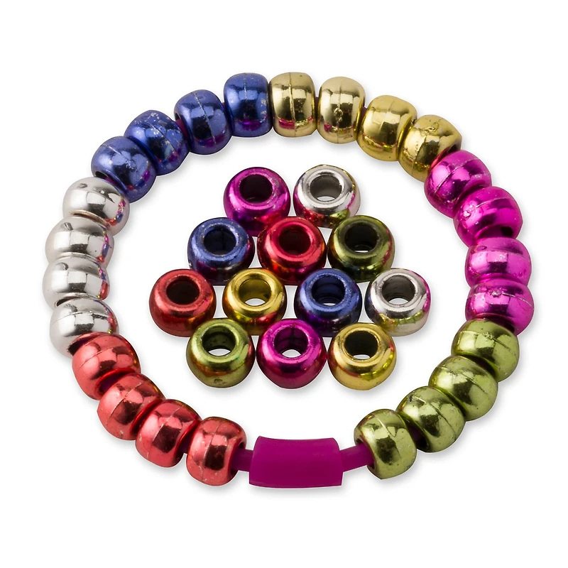 9mm Metallic Pony Beads by Creatology