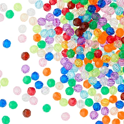 Bead Landing™ Faceted Acrylic Round Bead Value Pack
