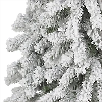 6ft. Pre-Lit Flocked Alpine Artificial Tree, Clear Lights