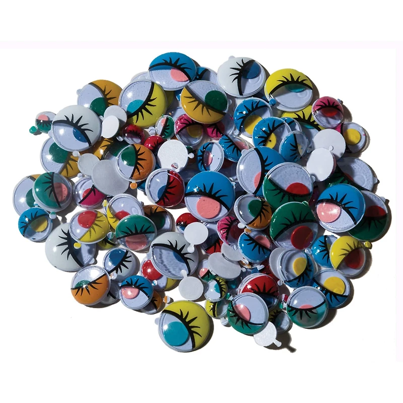 Creativity Street® Assorted Painted Adhesive Wiggle Eyes, 100ct.