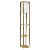 Simple Designs 5.2ft. Modern 3-Tier Floor Lamp Storage Shelf