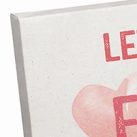 Let's Fall In Love Canvas Wall Art