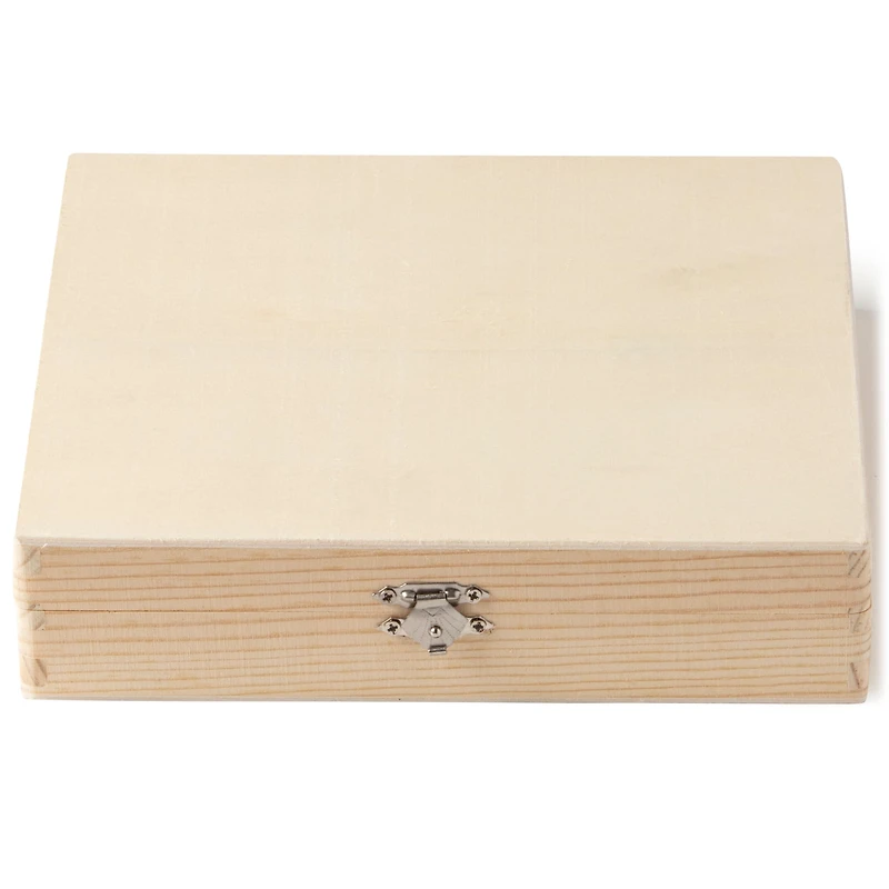 6 Pack: 8.5" x 8" Wood Flat Box by Make Market®