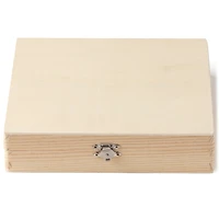 6 Pack: 8.5" x 8" Wood Flat Box by Make Market®