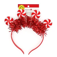 Red & White Light Up Peppermint Candy Headband by Celebrate It™