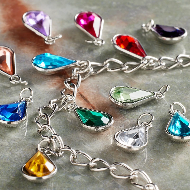 12 Packs: 12 ct. (144 total) Teardrop Gem Charms by Bead Landing™