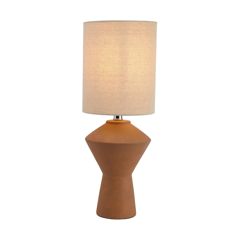 Hello Honey® Modern Sculptural Terracotta Table Lamps, 2ct.