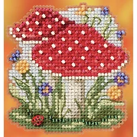 Mill Hill® Red Cap Mushroom Counted Cross Stitch Kit