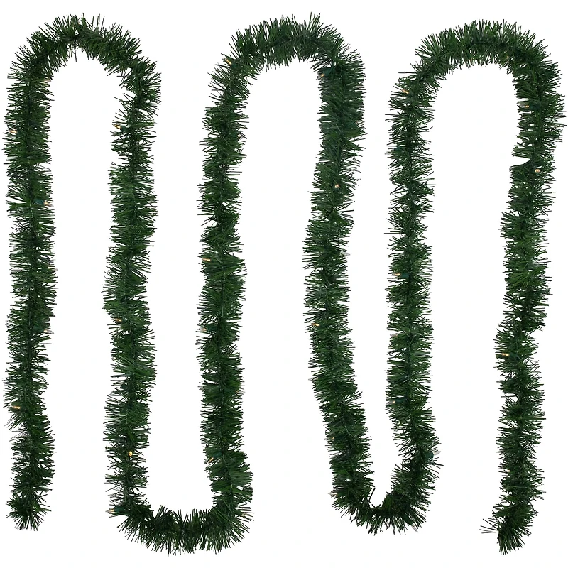 18ft. Battery Operated Pre-Lit Artificial Christmas Pine Garland