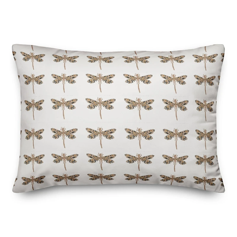 Dragonfly Pattern 14" x 20" Throw Pillow