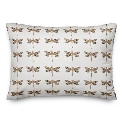 Dragonfly Pattern 14" x 20" Throw Pillow