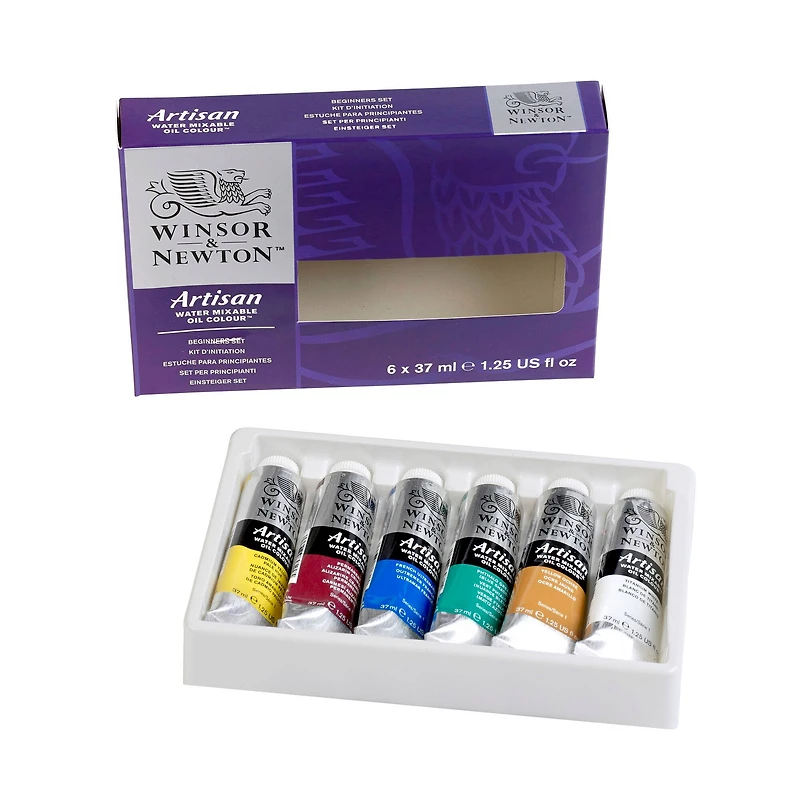 6 Pack: Winsor & Newton® Artisan Water Mixable Oil Colour™ 6 Tube Beginner Set