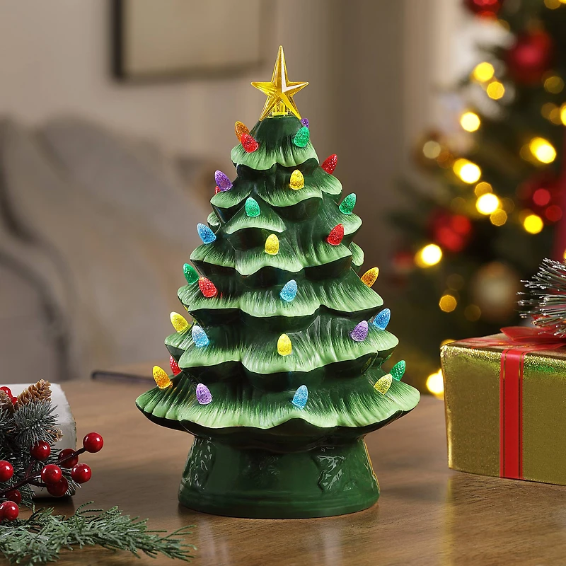 12" Green Nostalgic Christmas Tree