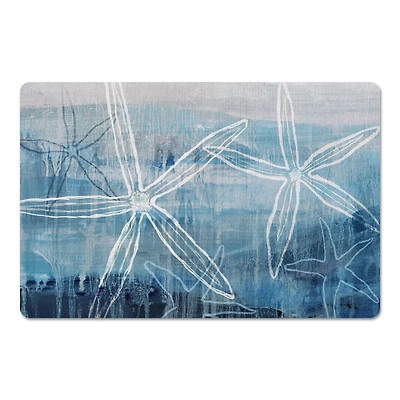 Drawn Starfish Floor Mat, 27" x 18"