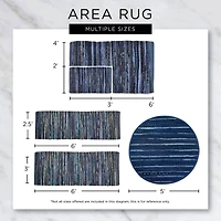 DII® Gray & White Stripe Rag Rug, 2ft. x 3ft.