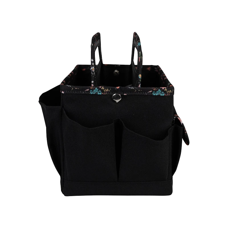 Everything Mary Black & Floral Collapsible Craft Caddy