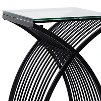 Black Metal Eclectic Outdoor Seating Set