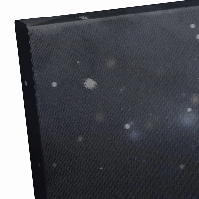 Lit Tree Winter Landscape Canvas Wall Art