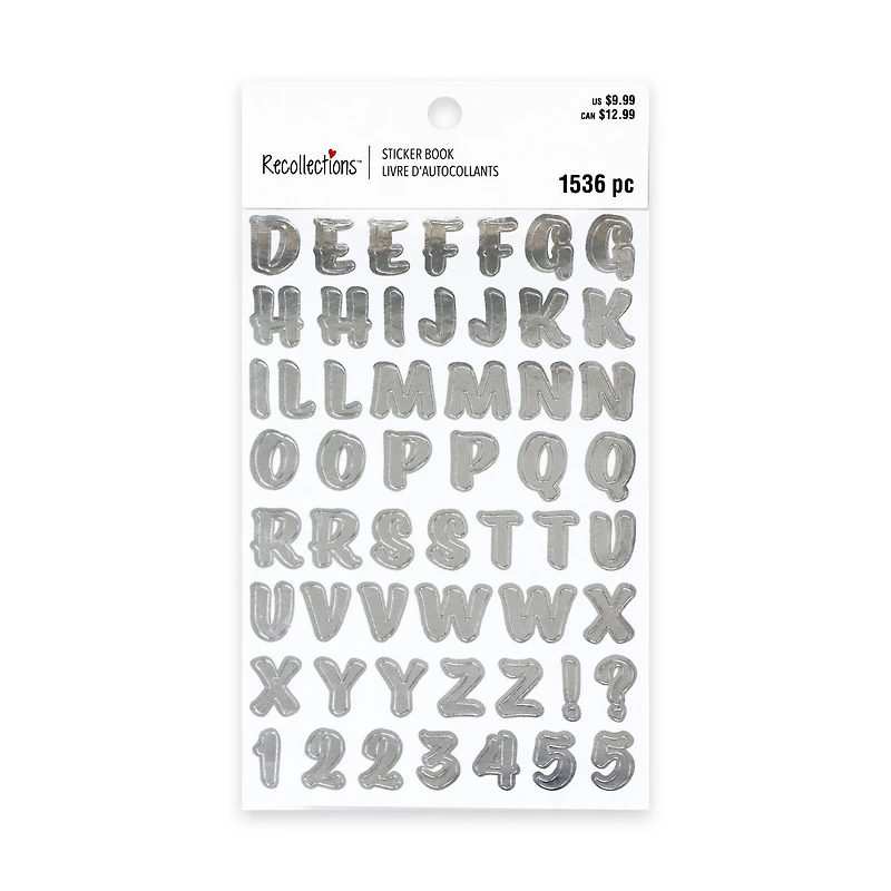 Bold Brushstrokes Letter & Number Stickers by Recollections™