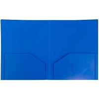 JAM Paper Heavy Duty Plastic 2 Pocket File Folder
