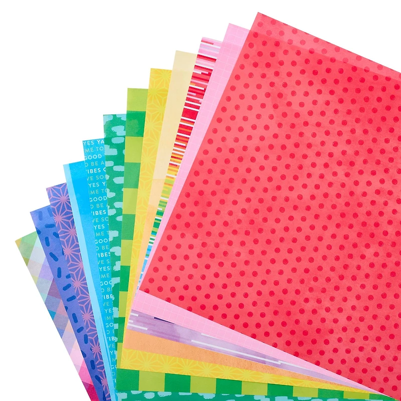 12" x 12" Bright Rainbow Paper Pad by Recollections™, 180 Sheets