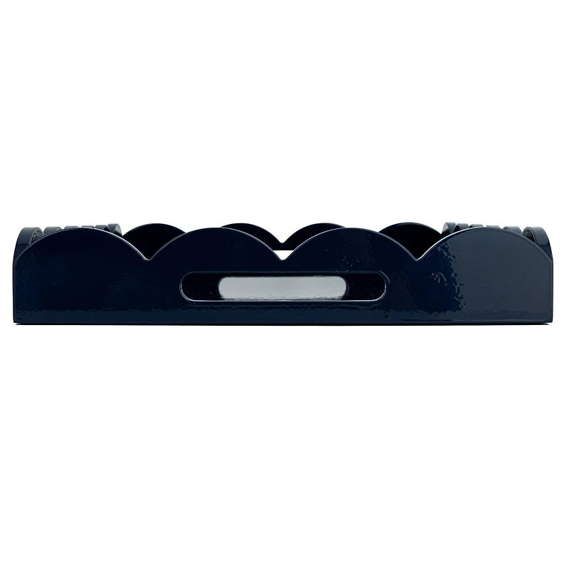 Hello Honey® 20.5" Wide Navy Wood Tray