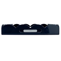 Hello Honey® 20.5" Wide Navy Wood Tray