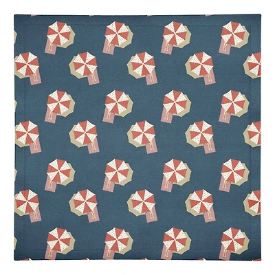 Umbrella Print Cotton Twill Napkin