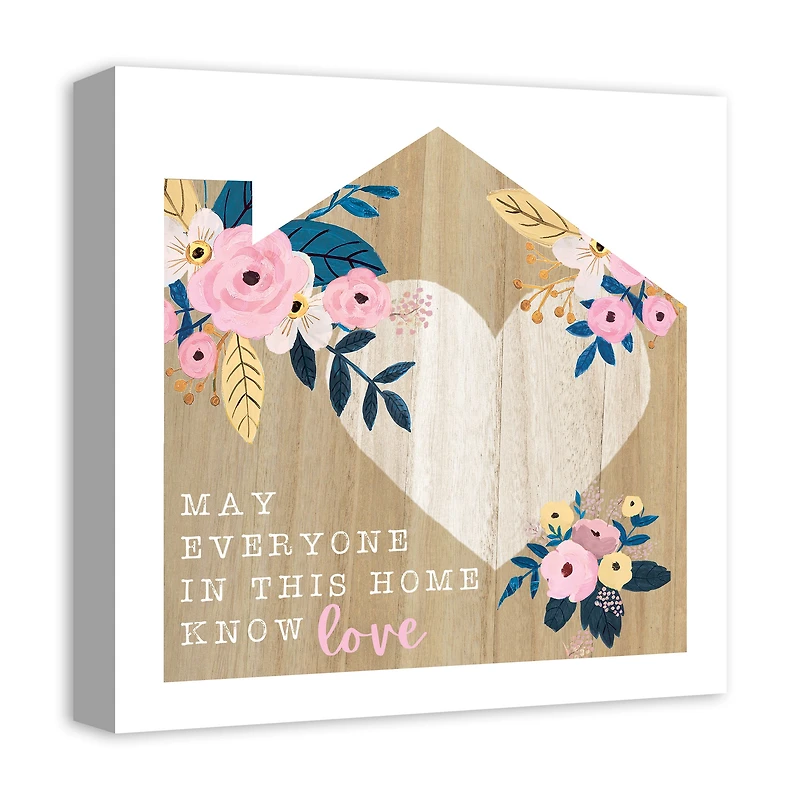 Love in this Home 16" x 16" Canvas Wall Art