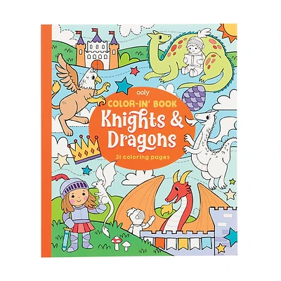 OOLY Color-in' Book: Knights & Dragons