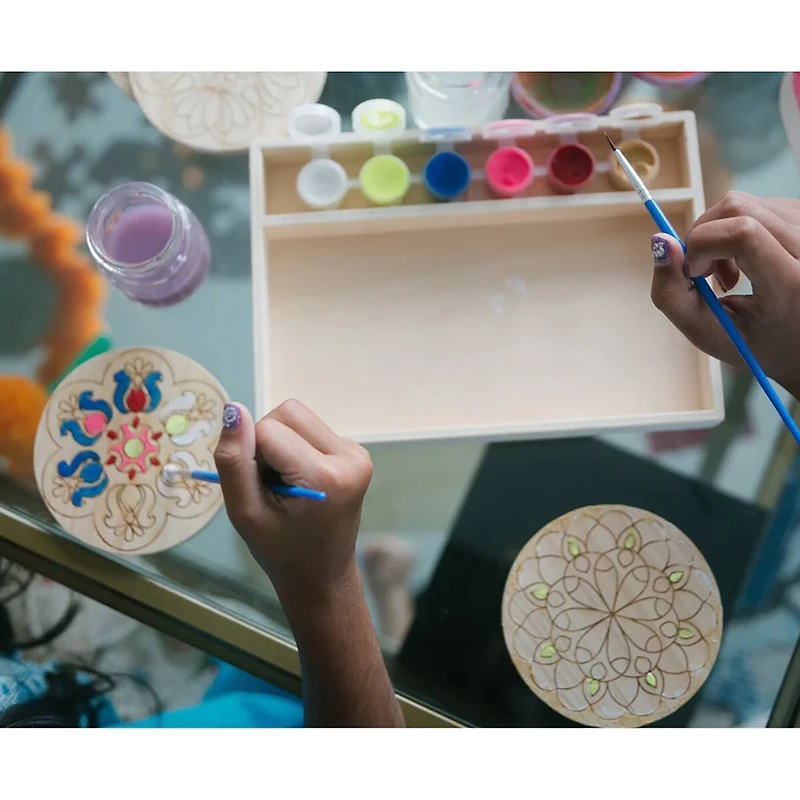 Kulture Khazana Make Your Own Rangoli Coaster Kit