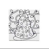 5" x 5" Christmas Tree Canvas Painting Kit by Artist's Loft™