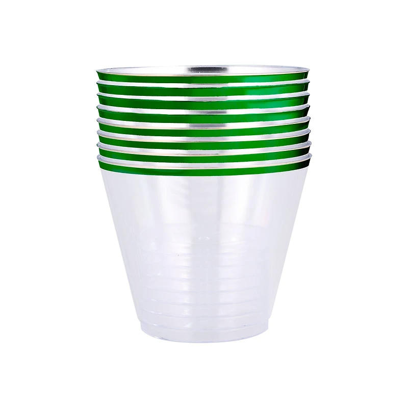 9oz. Green Plastic Cups, 8ct. by Celebrate It™