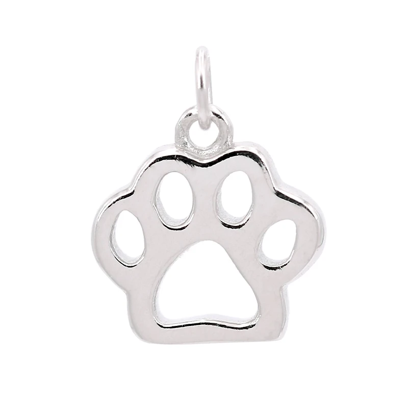 Sterling Silver Paw Icon Charm by Bead Landing™