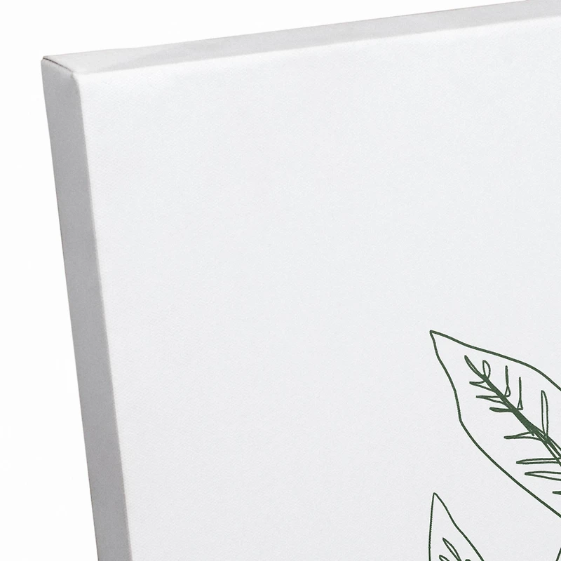 Modern Leaves 11" x 14" Canvas Wall Art