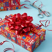 5.75" Red Lacquer Gift Bow by Celebrate It™