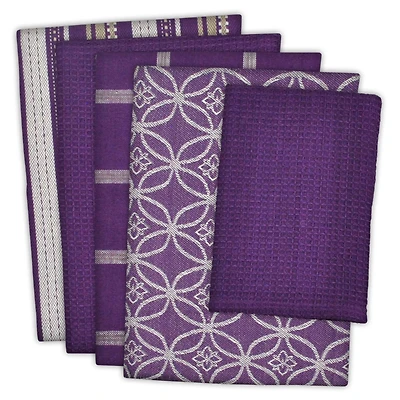 DII® Eggplant Dishtowel & Dishcloth Set