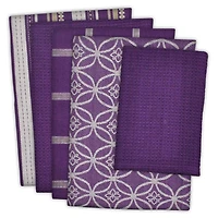 DII® Eggplant Dishtowel & Dishcloth Set