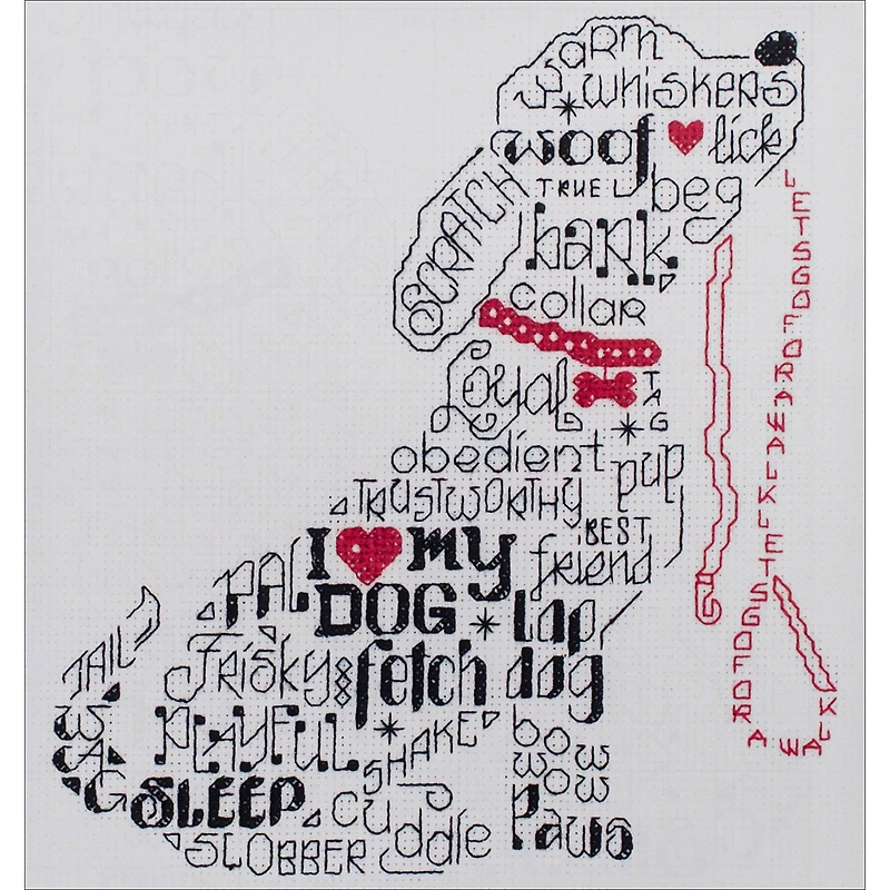 Imaginating Let's Bark Counted Cross Stitch Kit