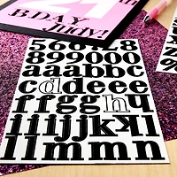 12 Packs: 156 ct. (1,872 total) Black Serif Alphabet Stickers by Recollections™