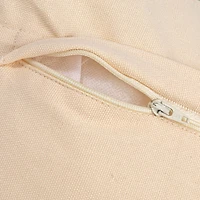 Hello Honey® 20" Blue Woven Cotton Blend Bouclé Pillow