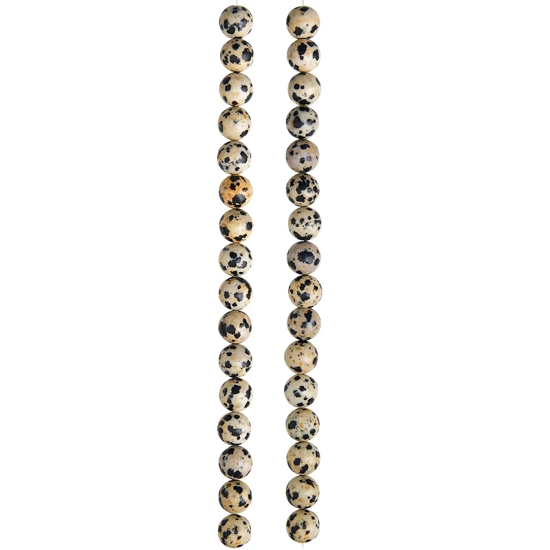 Dalmatian Jasper Round Beads, 8mm by Bead Landing™