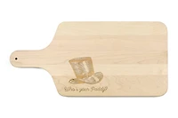 Who's Your Paddy Maple Paddle Cutting Board