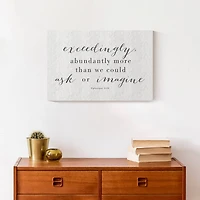 Abundantly More 18" x 12' Canvas Wall Art