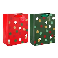 Medium Foil Dot Gift Bags by Celebrate It™