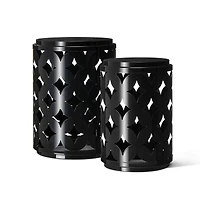 Glitzhome® Modern Heavy Duty Metal Frame Side Table Set