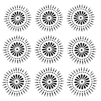 The Crafter's Workshop Petal Burst Stencil, 12" x 12"