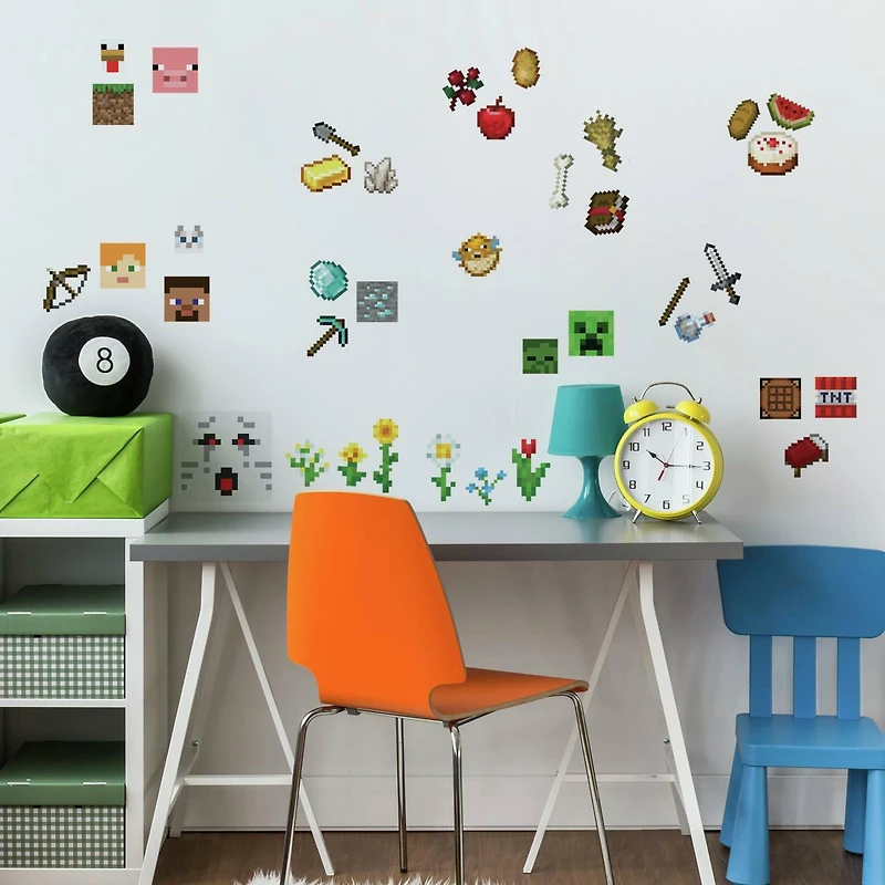RoomMates Minecraft Peel & Stick Wall Decals