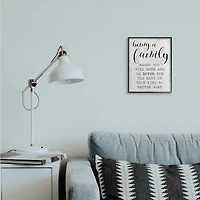 Stupell Industries Family is Being Loved Wall Accent with Black Frame